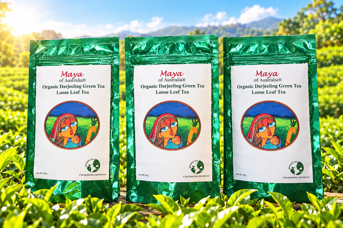 Maya Of Australia® Organic Darjeeling Green Tea Loose Leaf