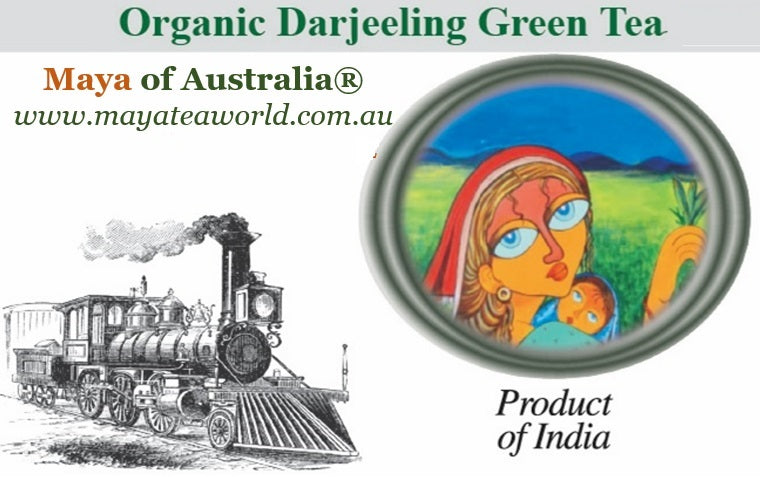 Organic Darjeeling GREEN Tea Bags (5 packs X 25 Tea bag envelopes each)