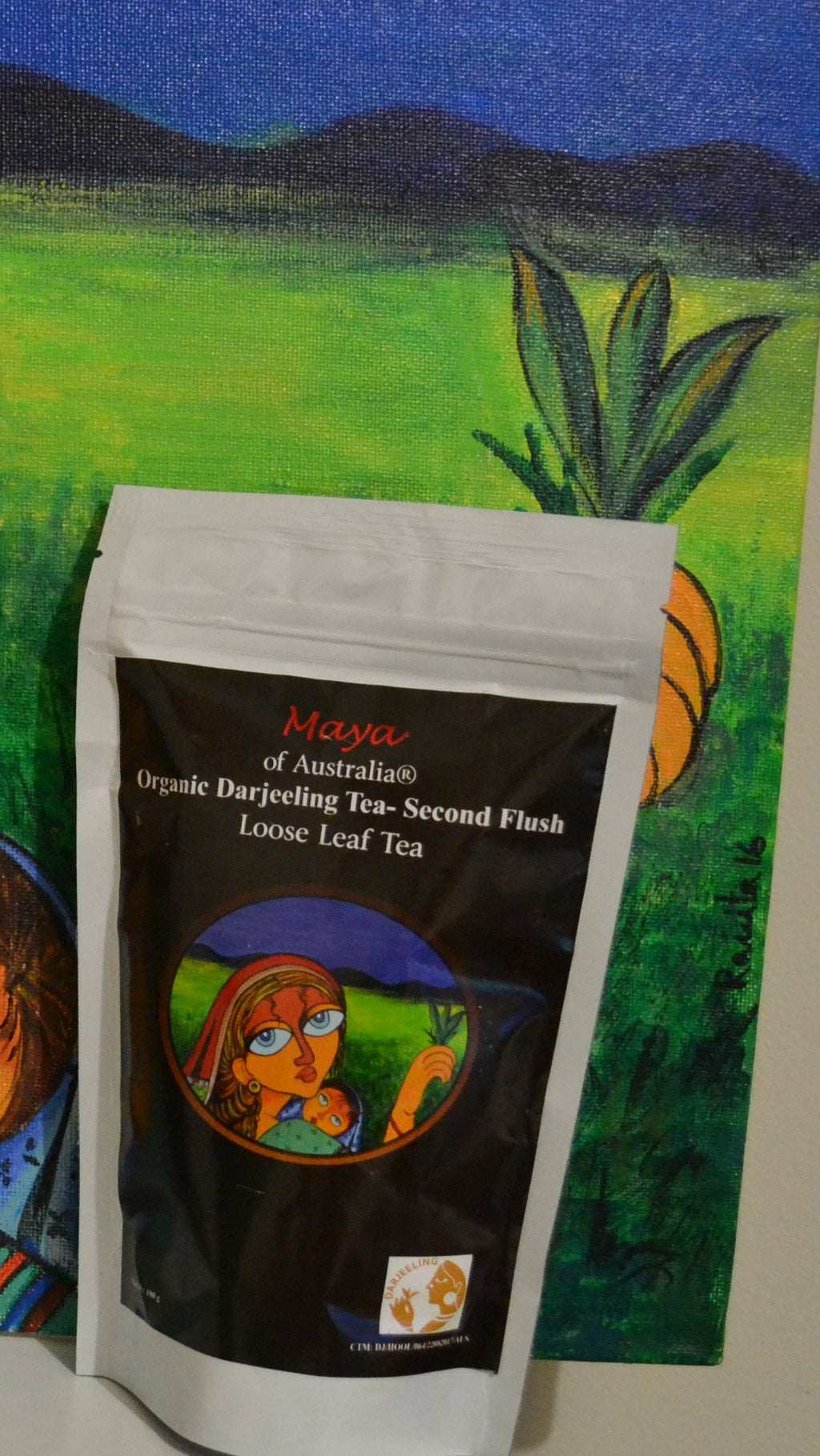 Maya of Australia® Roasted Flavour Organic Darjeeling Black Tea Second Flush Loose Leaf, 100 g